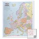 Map Marketing Europa Political Map Framed 64 Miles to 1 inch Scale 1026x1046mm Ref FRAMWEUR