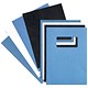 Rexel Acco Binding Covers Leatherboard Window 280gsm A4 Blue Ref 46735U [Pack 25x2]