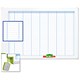 Nobo Performance Planning Board Weekly Grid Magnetic Drywipe W900xH600mm Ref 3048201