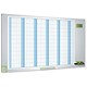 Nobo Performance Plus Planning Board Time/Date Annual Grid Magnetic Drywipe W1100xH600mm Ref 1902234
