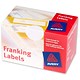 Avery Franking Labels 2 per Sheet 162x38mm White Ref FL05 [1000 Labels]