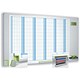 Nobo Performance Plus Planning Board Time/Date 4 Month Grid Magnetic Drywipe W1100xH600mm Ref 1902245