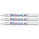 Artline 440 Paint Markers Permanent Indelible Acrylic Fibre Tip Line 1.2mm White Ref EK440 [Pack 12]
