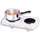 Micromark Twin Hot Plates Thermostatic Control Diameters 145mm 190mm 2500W W480xD282xH75mm Ref MM9862