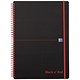 Oxford Black n Red Book Wirebound Recycled Polypropylene 90gsm 140 Pages A4 Ref E67024 [Pack 5]