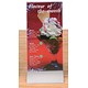 Durable Presenter Sign and Literature Holder Desktop Acrylic with Metal Base 1/3 A4 Clear Ref 8587/19