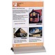 Durable Presenter Sign and Literature Holder Desktop Acrylic with Metal Base A5 Clear Ref 8588/19