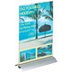 Durable Presenter Sign and Literature Holder Desktop Acrylic with Metal Base A4 Clear Ref 8589/19