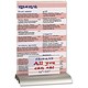 Durable Presenter Sign and Literature Holder Desktop Acrylic with Metal Base A5 Plus Clear Ref 8592/19