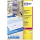 Avery Mini Labels Laser 65 per Sheet 38.1x21.2mm Clear Ref L7551-25 [1625 Labels]