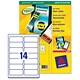 Avery Promotional Labels Laser 99.1x38.1mm Fluorescent Yellow Ref L7263-25 [Pack 350]