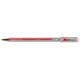 Pentel Hybrid Roller K106 Rollerball Pen 0.6mm Tip 0.35mm Line Red Ref K106E-B [Pack 12]