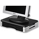 Compucessory Stand for Monitor or Printer Wood Platform with Rotary Plate Black and Silver Ref CCS55321