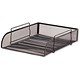 Image of Osco Mesh Letter Tray Scratch-resistant Stackable Front-load Portrait Foolscap Black Ref LT-SSP B