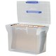 Pierre Henry Freestyle File Box Plastic for Suspension A4 White Lid W370xD240xH300mm Clear Ref 040276