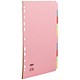 Concord Subject Dividers 230 Micron 10-Part A4 5 Colours Ref 72099/J20 [Pack 25]