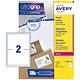 Avery Addressing Labels Laser Jam-free 2 per Sheet 199.6x143.5mm White Ref L7168-100 [200 Labels]
