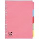 5 Star Office Subject Dividers Multipunched Manilla Board 5-Part A4 Assorted
