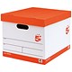 5 Star Office Storage Box for 5 A4 Lever Arch Files W317xD384xH287mm White and Black [Pack 10]