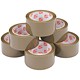5 Star Office Packaging Tape Polypropylene 50mm x 66m Buff [Pack 6]