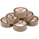 5 Star Office Packaging Tape Polypropylene 38mm x 66m Buff [Pack 6]