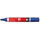 5 Star Office Permanent Marker Xylene/Toluene-free Smearproof Chisel Tip 1-4mm Line Blue [Pack 12]