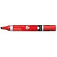 5 Star Office Permanent Marker Xylene/Toluene-free Smearproof Chisel Tip 1-4mm Line Red [Pack 12]