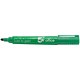 5 Star Office Permanent Marker Xylene/Toluene-free Smearproof Bullet Tip 2mm Line Green [Pack 12]