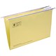 5 Star Office Suspension File Manilla Heavyweight with Tabs and Inserts Foolscap Yellow [Pack 50]