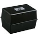 5 Star Card Index Box Capacity 250 Cards 6x4in 152x102mm Black