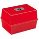 5 Star Card Index Box Capacity 250 Cards 8x5in 203x127mm Red