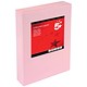 5 Star Office Coloured Copier Paper Multifunctional 80gsm 500 Sheets per Ream A4 Pink [1 Ream]