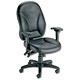 Sonix Savannah Armchair Heavy-duty Back H520mm W520xD500xH420-520mm Leather Black
