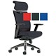 Adroit Rossillion Plus Task Armchair Headrest Back H700-820mm W490xD510xH440-510mm Black