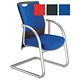 Adroit Rossillion Visitors Armchair Back H500mm W490xD510xH460mm Blue