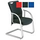 Adroit Rossillion Visitors Armchair Back H500mm W490xD510xH460mm Black