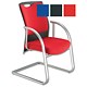 Adroit Rossillion Visitors Armchair Back H500mm W490xD510xH460mm Red