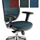Adroit Lorraine Task Armchair Headrest Mesh Back H760mm W500xD470xH420-490mm Blue