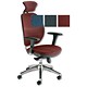 Adroit Lorraine Task Armchair Headrest Mesh Back H760mm W500xD470xH420-490mm Red
