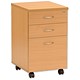 Influx Pedestal Mobile Under-desk W420xD600xH650mm Beech