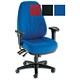 Trexus Plus Auckland Operator Chair Heavy-duty Back H650mm W515xD530xH480-580mm Blue