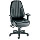 Trexus Plus Auckland Operator Chair Heavy-duty Back H650mm W515xD530xH480-580mm Leather