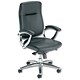Adroit Aquitaine Armchair Back H630mm W510xD515xH465-535mm Leather Black