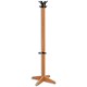 Acorn Laser Hat and Coat Stand with Umbrella Ring and Strong Hooks H1550mm Cherry Ref 306772