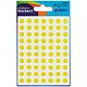 Avery Packets of Labels Diam.8mm Yellow Ref 32-303 [10x520 Labels]