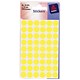 Avery Packets of Labels Diam.12mm Fluorescent Yellow Ref 32-284 [10x216 Labels]