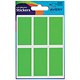 Avery Packets of Labels 50x25mm Fluorescent Green Ref 32-221 [10x36 Labels]