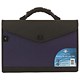 Snopake Expanding Organiser File Polypropylene 13 Part Foolscap Blue and Black Ref 13521