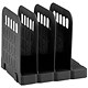 Avery Basics Book Rack Modular Interlocking Base 4 Sections W200xD183xH190mm Black Ref 1136BLK