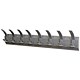 Acorn Linear Hat and Coat Wall Rack with Conclealed Fixings 8 Hooks Graphite Ref 319883
